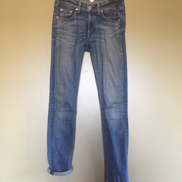 Rag & Bone Mid-Rise Skinny Jeans - Picture 3 of 6